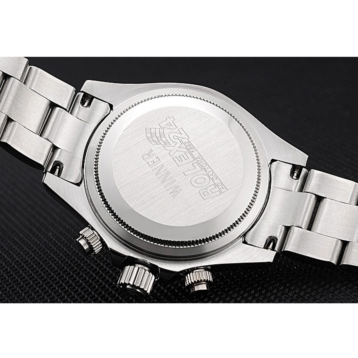 Aaa replica watch Steel Daytona Black Subdials Case Stainless Rolex Stainless Steel Silver 622635 Cosmograph 0726